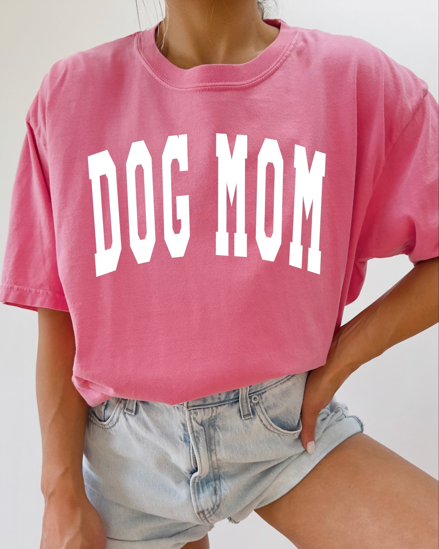 Dog Mom Comfort Colors Garment Dyed T Shirt