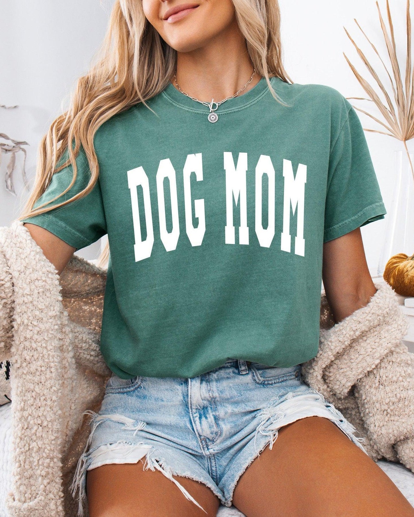 Dog Mom Comfort Colors Garment Dyed T Shirt