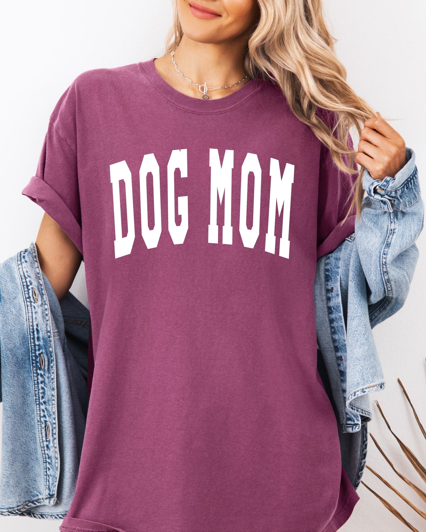 Dog Mom Comfort Colors Garment Dyed T Shirt