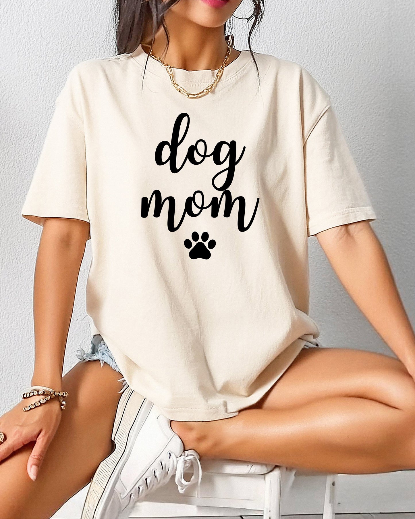 T-shirt Dog Mom Comfort Colors (police Joshico)