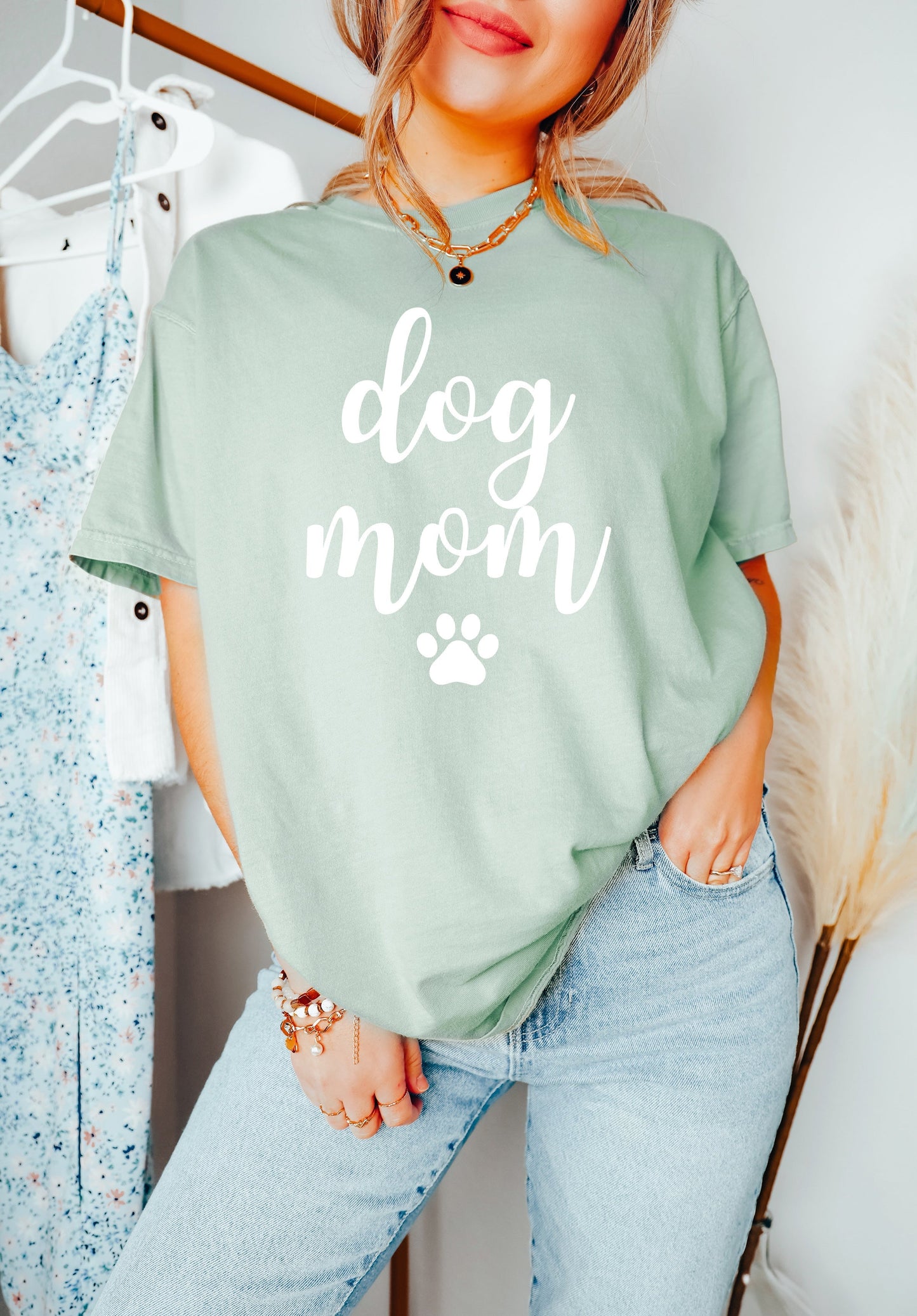 T-shirt Dog Mom Comfort Colors (police Joshico)