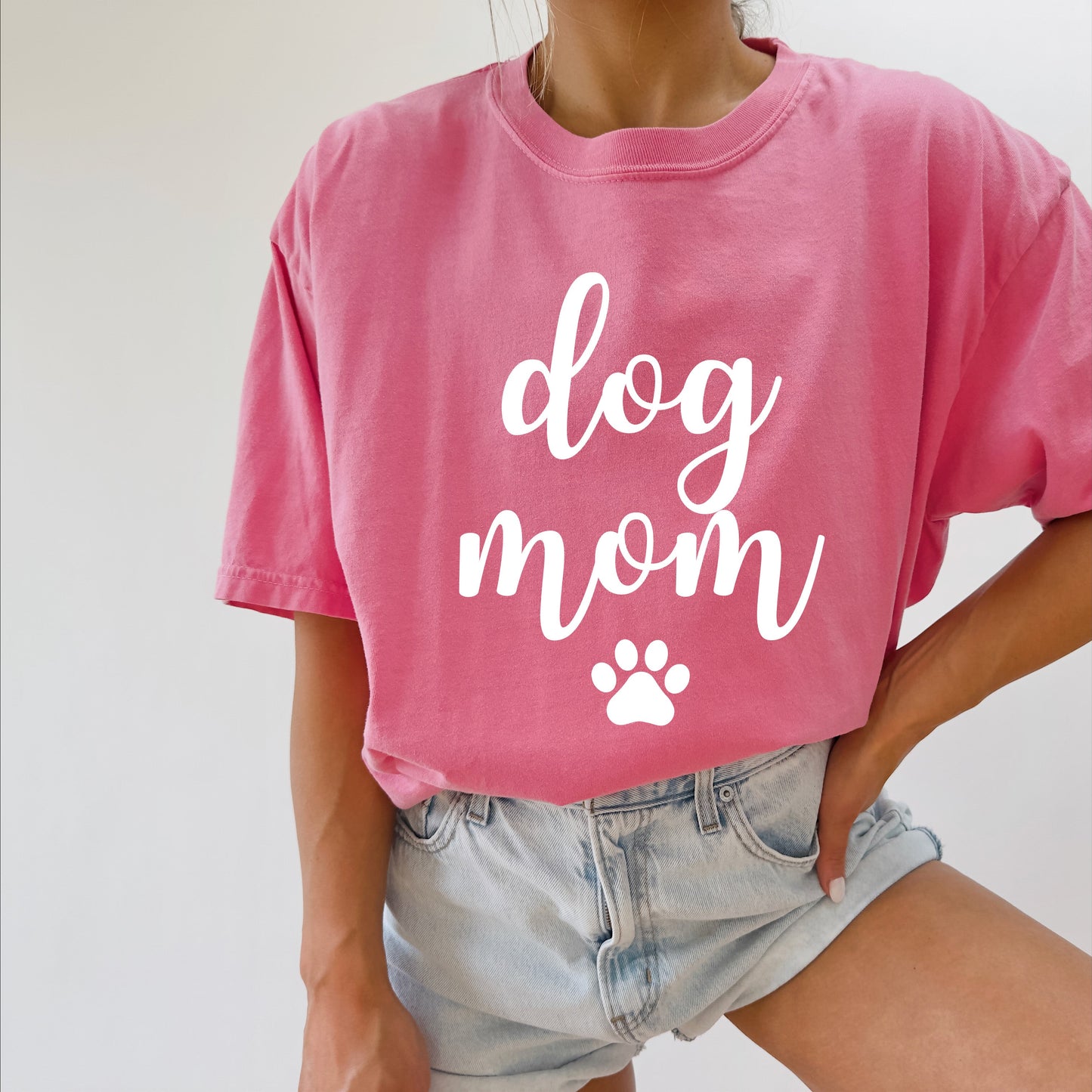 T-shirt Dog Mom Comfort Colors (police Joshico)