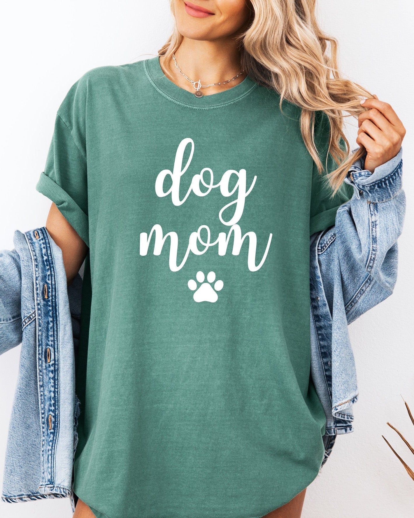T-shirt Dog Mom Comfort Colors (police Joshico)