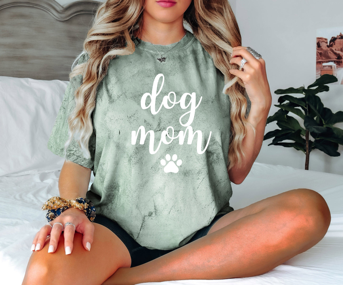 T-shirt Dog Mom Comfort Colors (police Joshico)