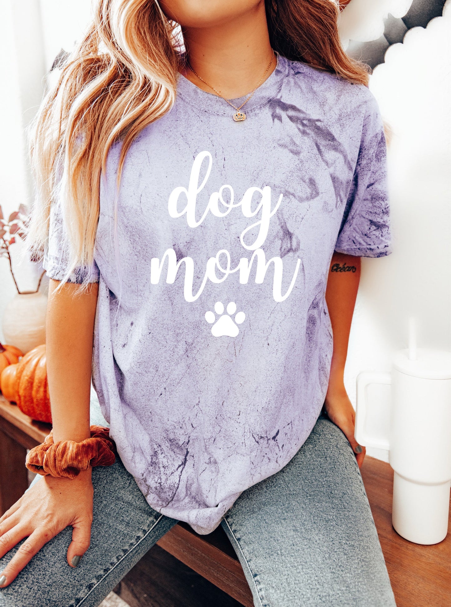 T-shirt Dog Mom Comfort Colors (police Joshico)