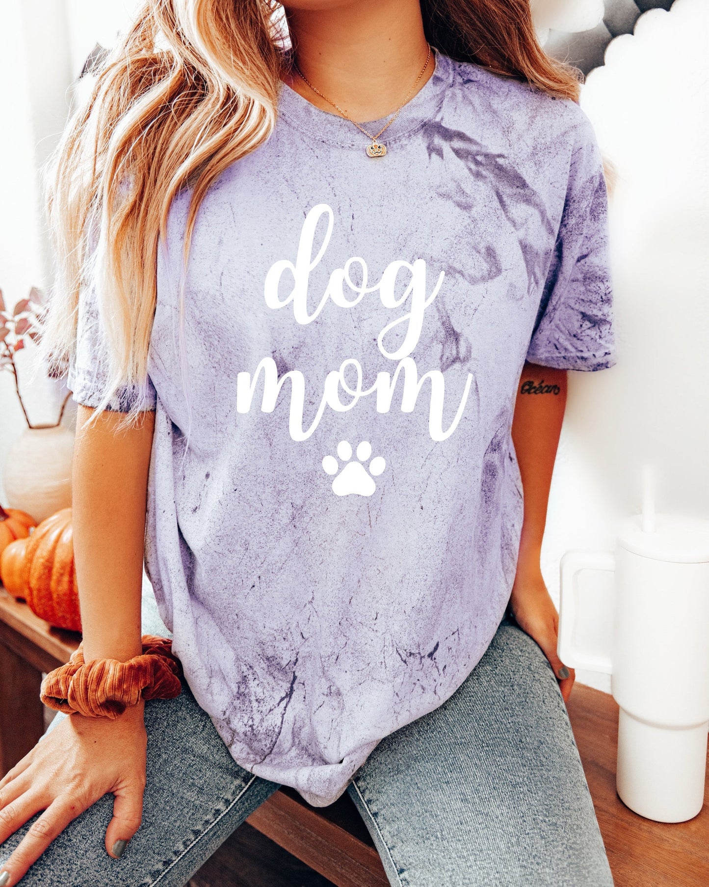 T-shirt Dog Mom Comfort Colors (police Joshico)