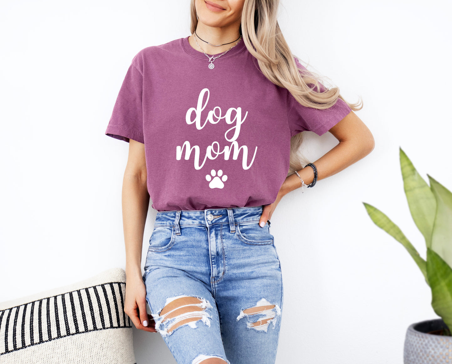T-shirt Dog Mom Comfort Colors (police Joshico)