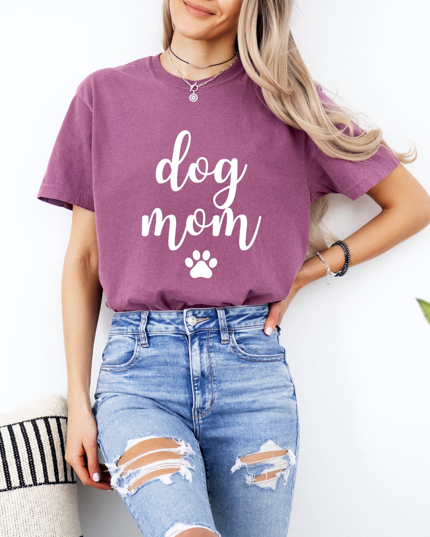 T-shirt Dog Mom Comfort Colors (police Joshico)