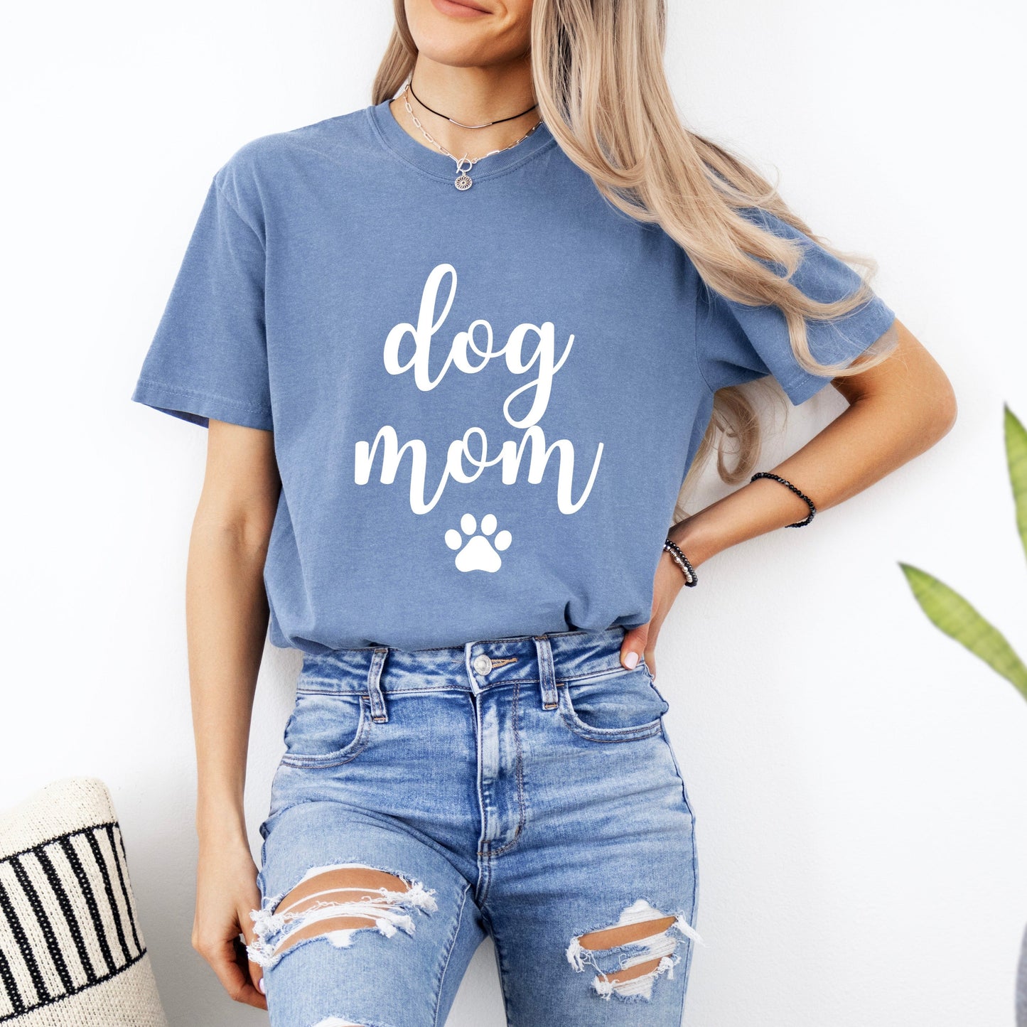 T-shirt Dog Mom Comfort Colors (police Joshico)