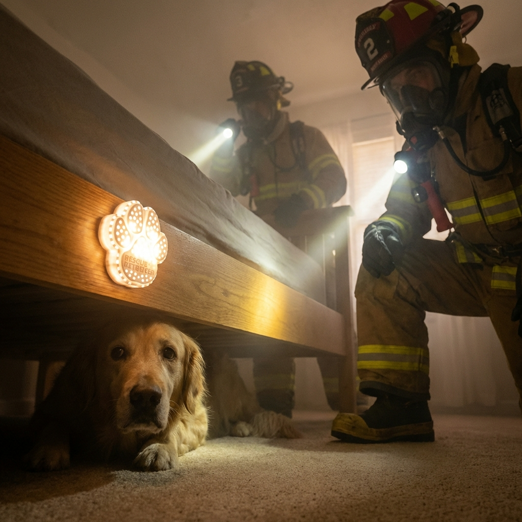 Rescue Retriever™ Detector de Humo para Mascotas — Diseñado por un Bombero para Salvar a tu Mascota