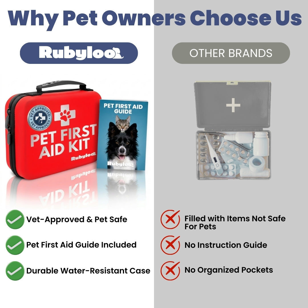 Trousse de premiers secours pour chiens et chats avec articles essentiels approuvés par les vétérinaires