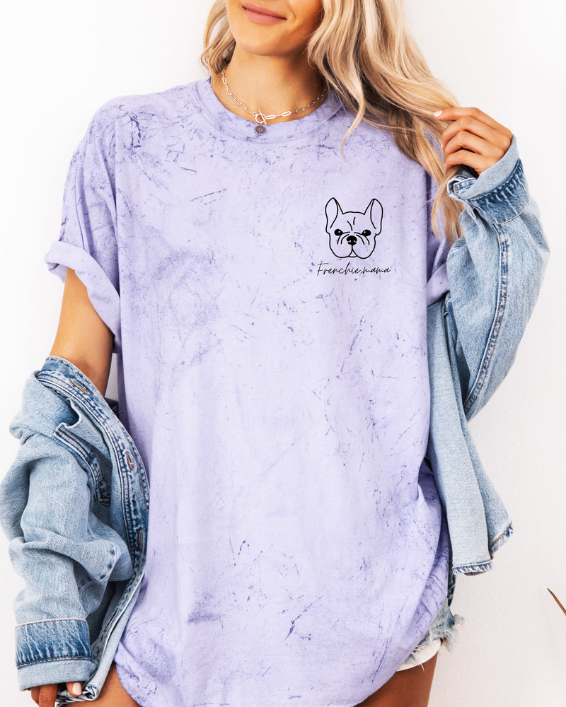 T-shirt Comfort Colors pour maman de bouledogue français
