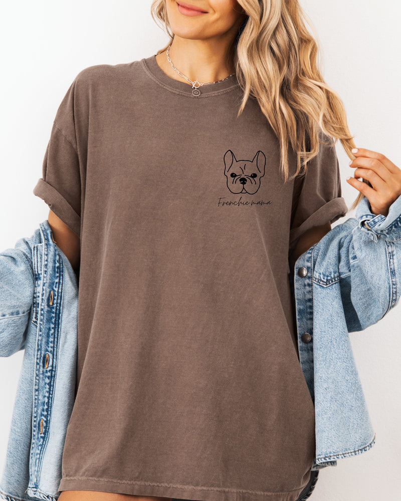 T-shirt Comfort Colors pour maman de bouledogue français