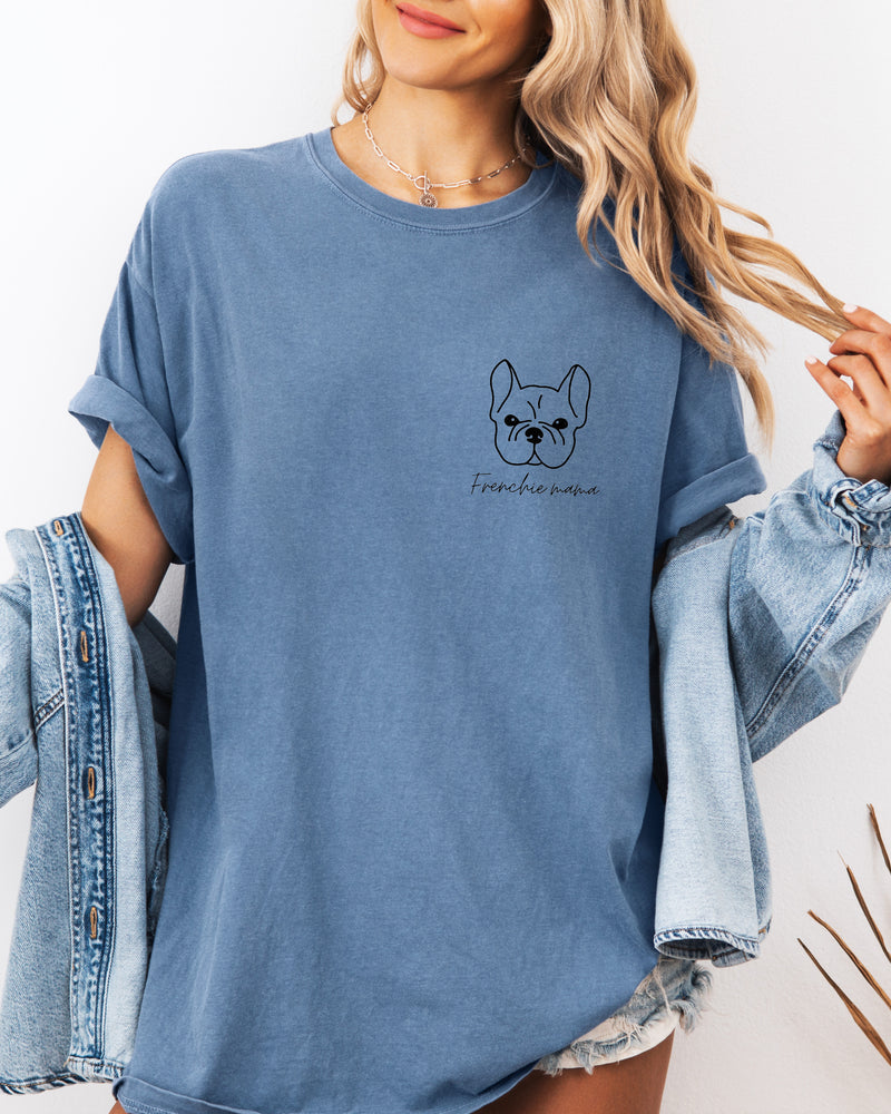 T-shirt Comfort Colors pour maman de bouledogue français