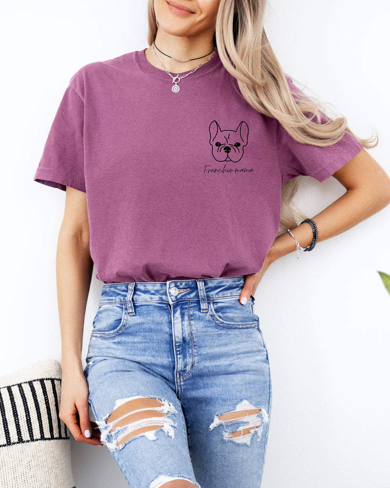 T-shirt Comfort Colors pour maman de bouledogue français