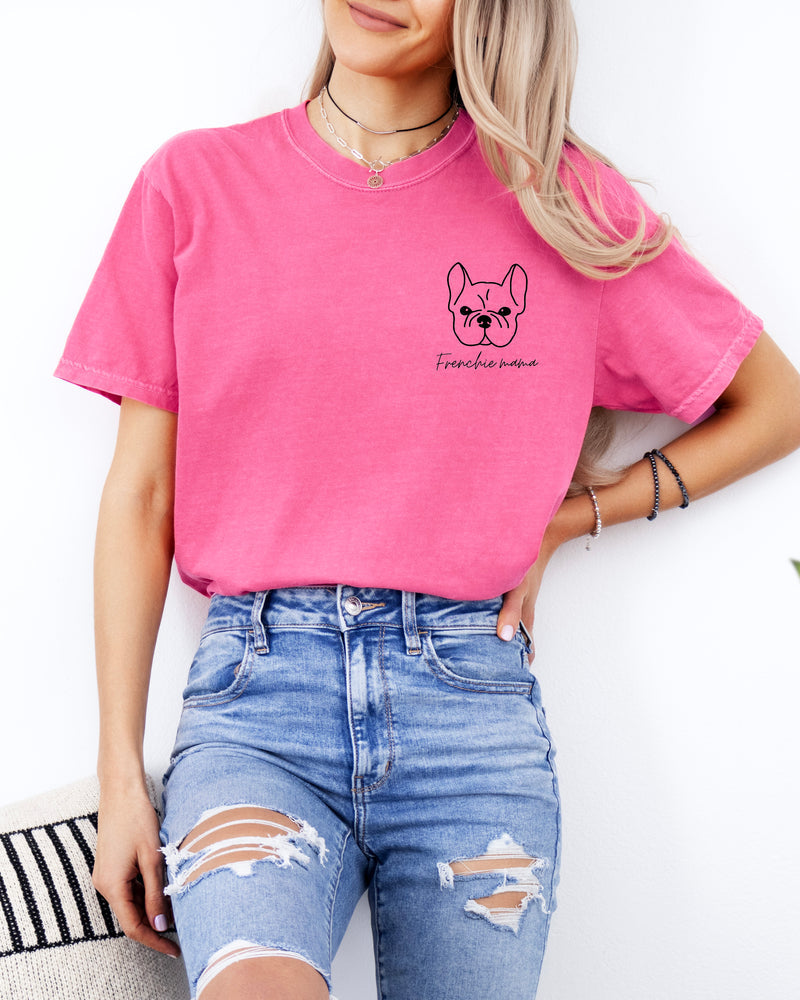 T-shirt Comfort Colors pour maman de bouledogue français