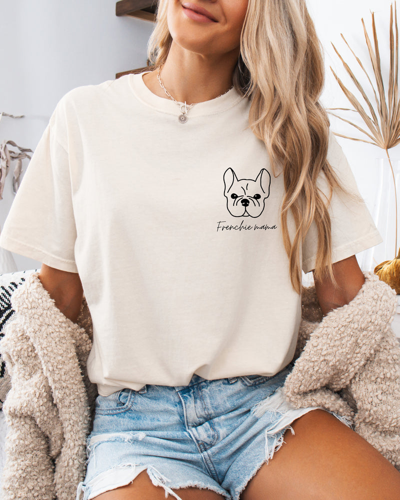 T-shirt Comfort Colors pour maman de bouledogue français