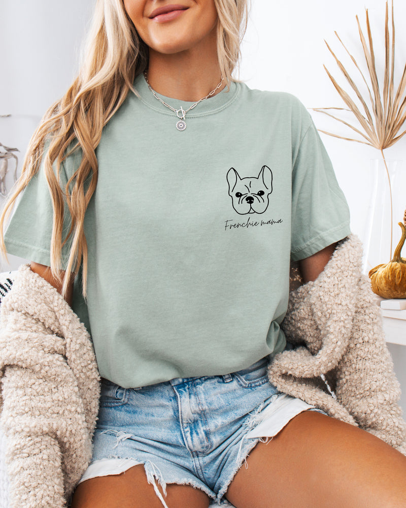 T-shirt Comfort Colors pour maman de bouledogue français