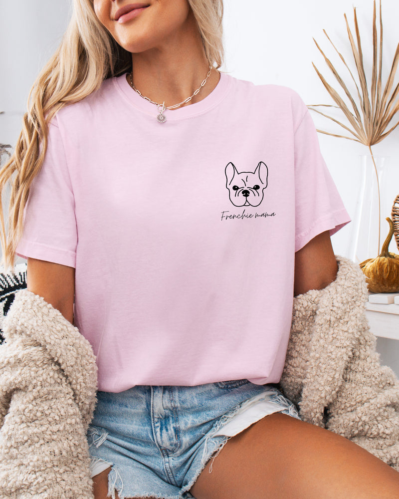 T-shirt Comfort Colors pour maman de bouledogue français