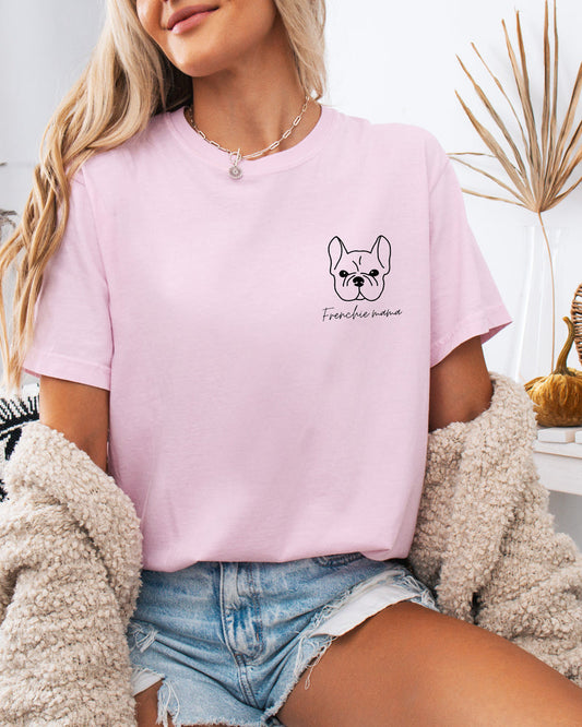 Camiseta Comfort Colors de mamá perruna Frenchie Bulldog francés