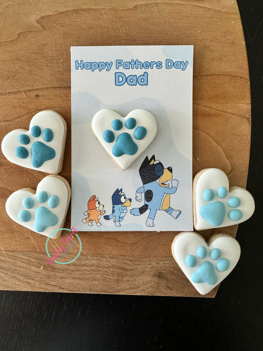 Carte de biscuits « Papa Chien »