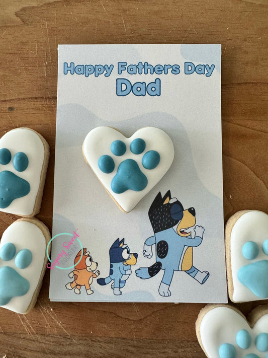 Carte de biscuits « Papa Chien »