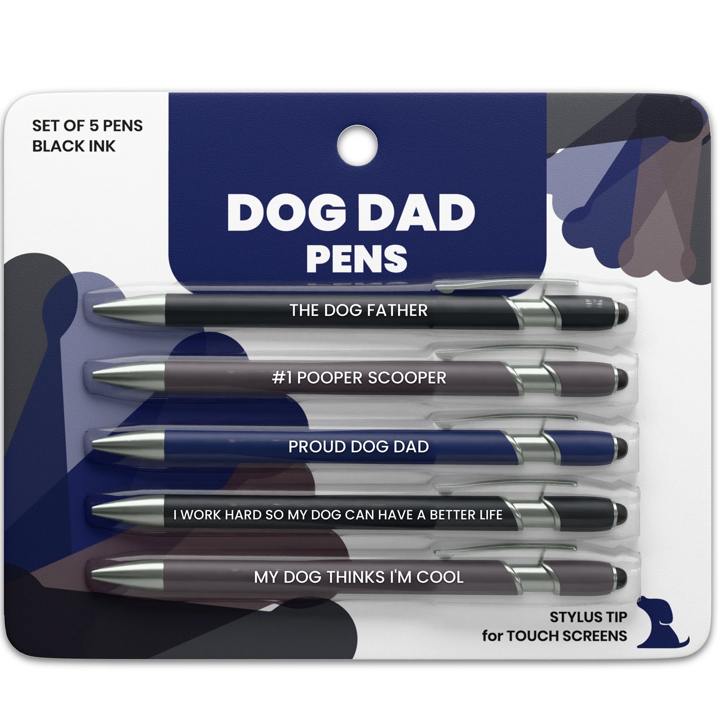 Ensembles de stylos tactiles sur le thème des chiens