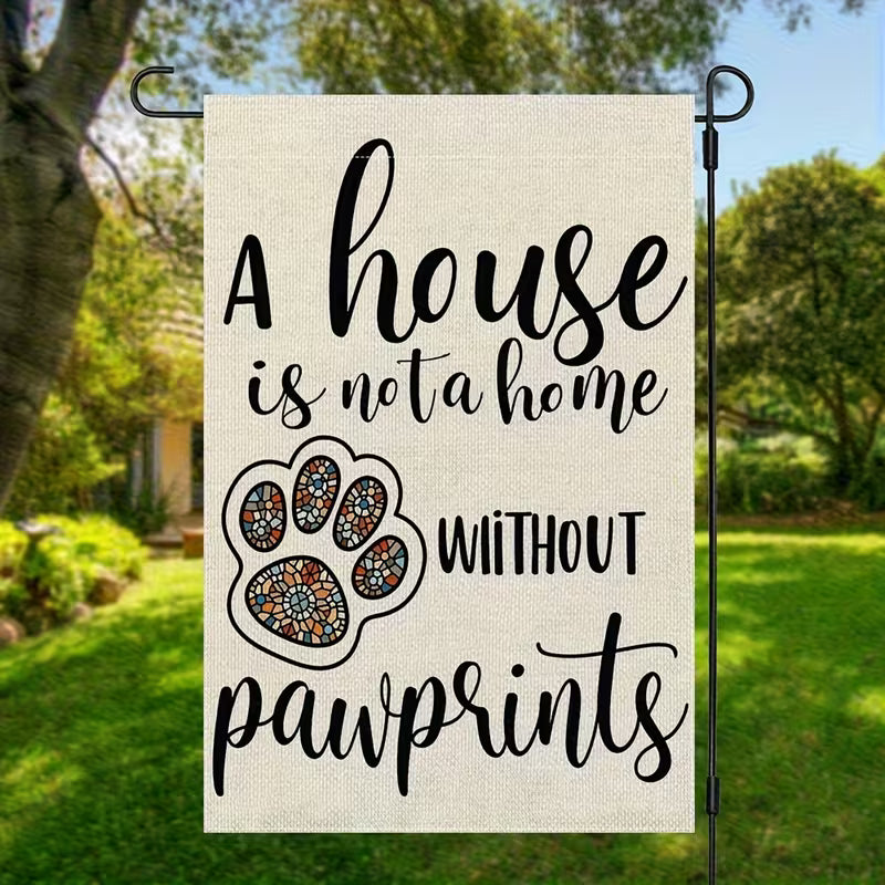 Garden Flag - Pawprints
