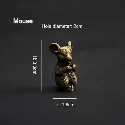 PINNY Soporte de incienso de metal del zodiaco chino | Mini base de incienso de 12 animales