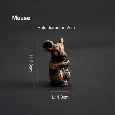 PINNY Soporte de incienso de metal del zodiaco chino | Mini base de incienso de 12 animales