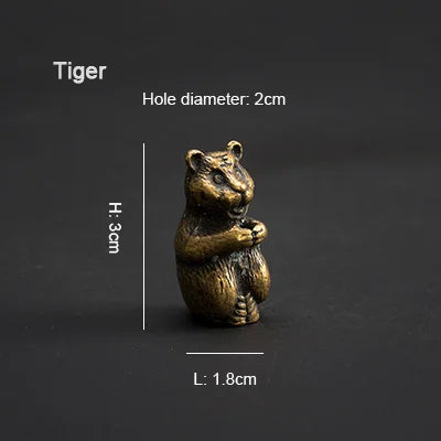 PINNY Soporte de incienso de metal del zodiaco chino | Mini base de incienso de 12 animales
