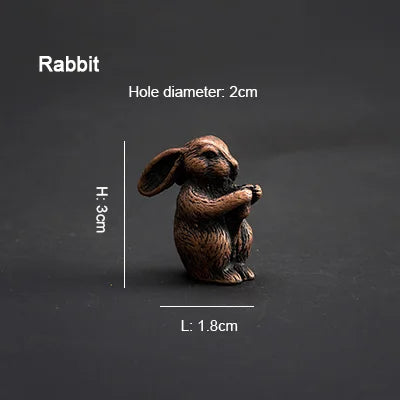 PINNY Soporte de incienso de metal del zodiaco chino | Mini base de incienso de 12 animales
