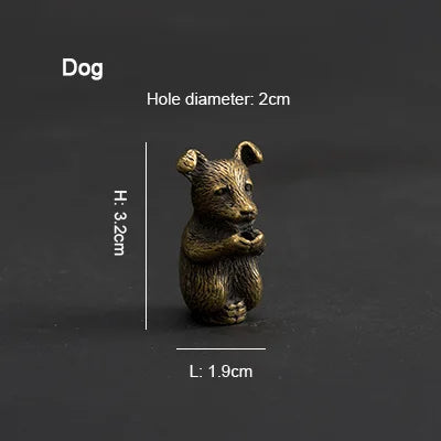 PINNY Soporte de incienso de metal del zodiaco chino | Mini base de incienso de 12 animales
