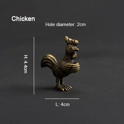 PINNY Soporte de incienso de metal del zodiaco chino | Mini base de incienso de 12 animales