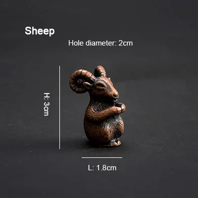 PINNY Soporte de incienso de metal del zodiaco chino | Mini base de incienso de 12 animales