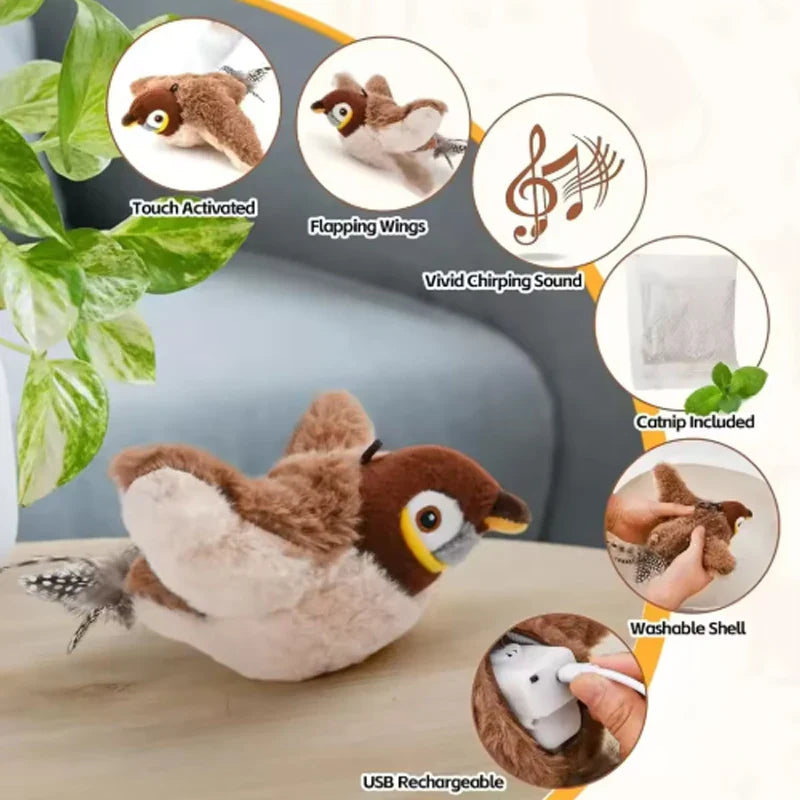 Chirpy Bird Cat Toy