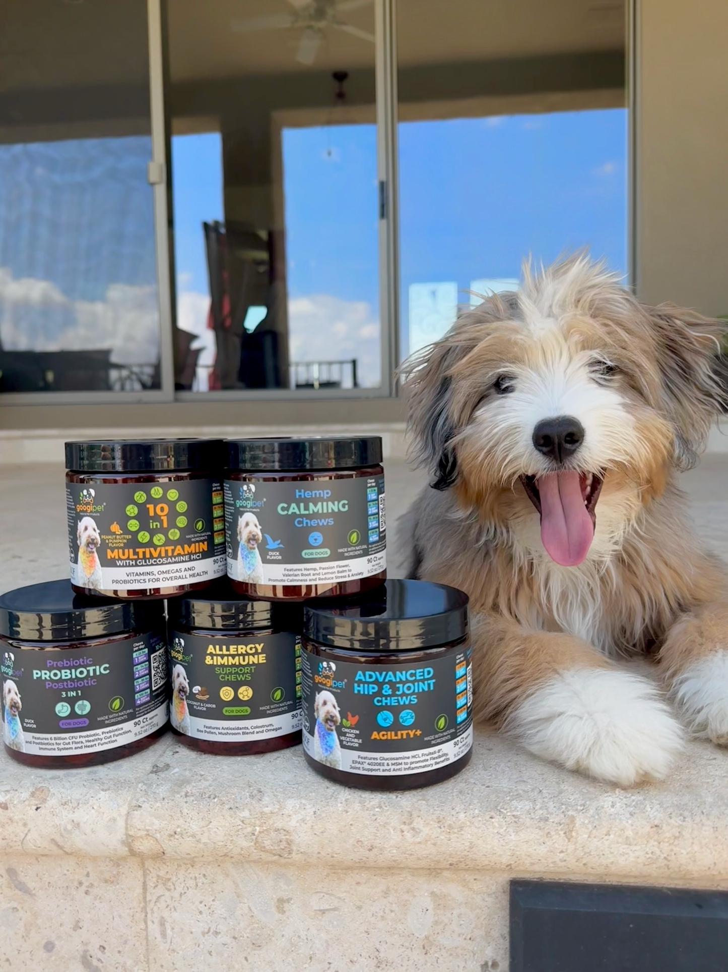 Masticables para Alergias y Apoyo Inmunitario para Perros (Sabor Mantequilla de Cacahuete)