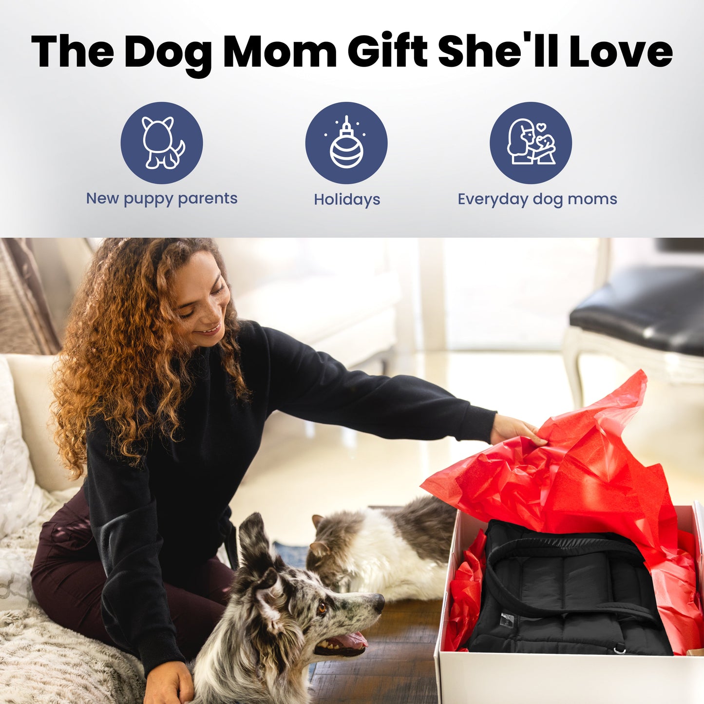 Bolsa de viaje Puffer Dog para mamás perrunas
