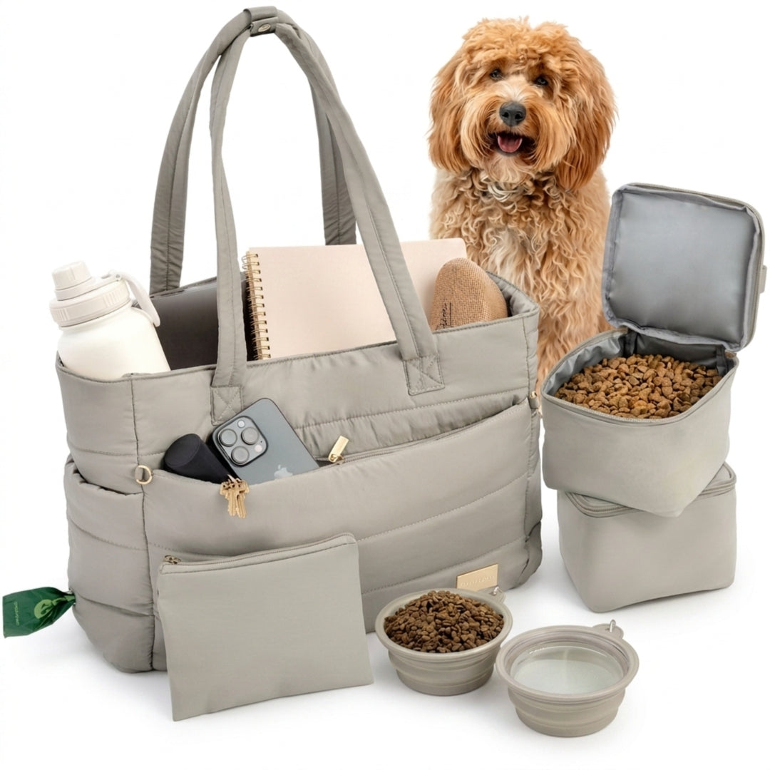 Bolsa de viaje Puffer Dog para mamás perrunas