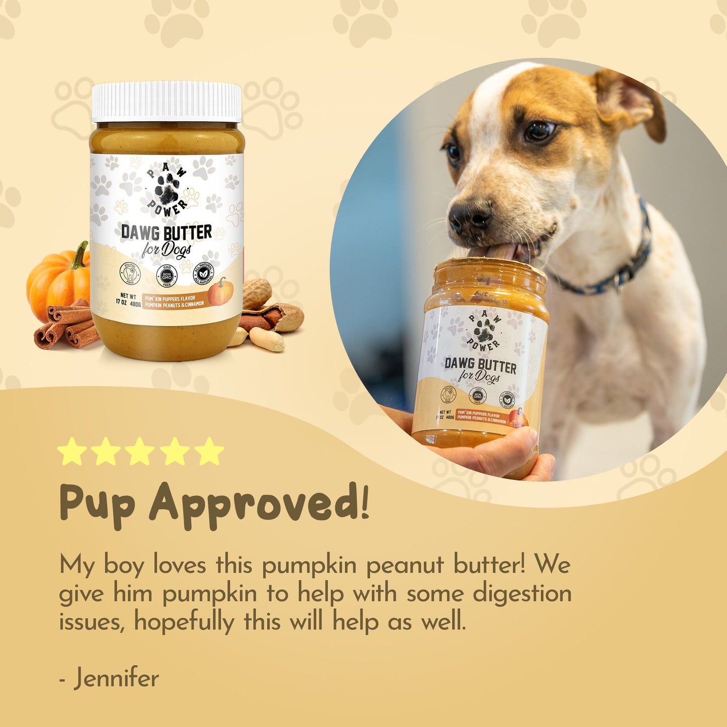 Sabor Mantequilla de Calabaza para Perritos