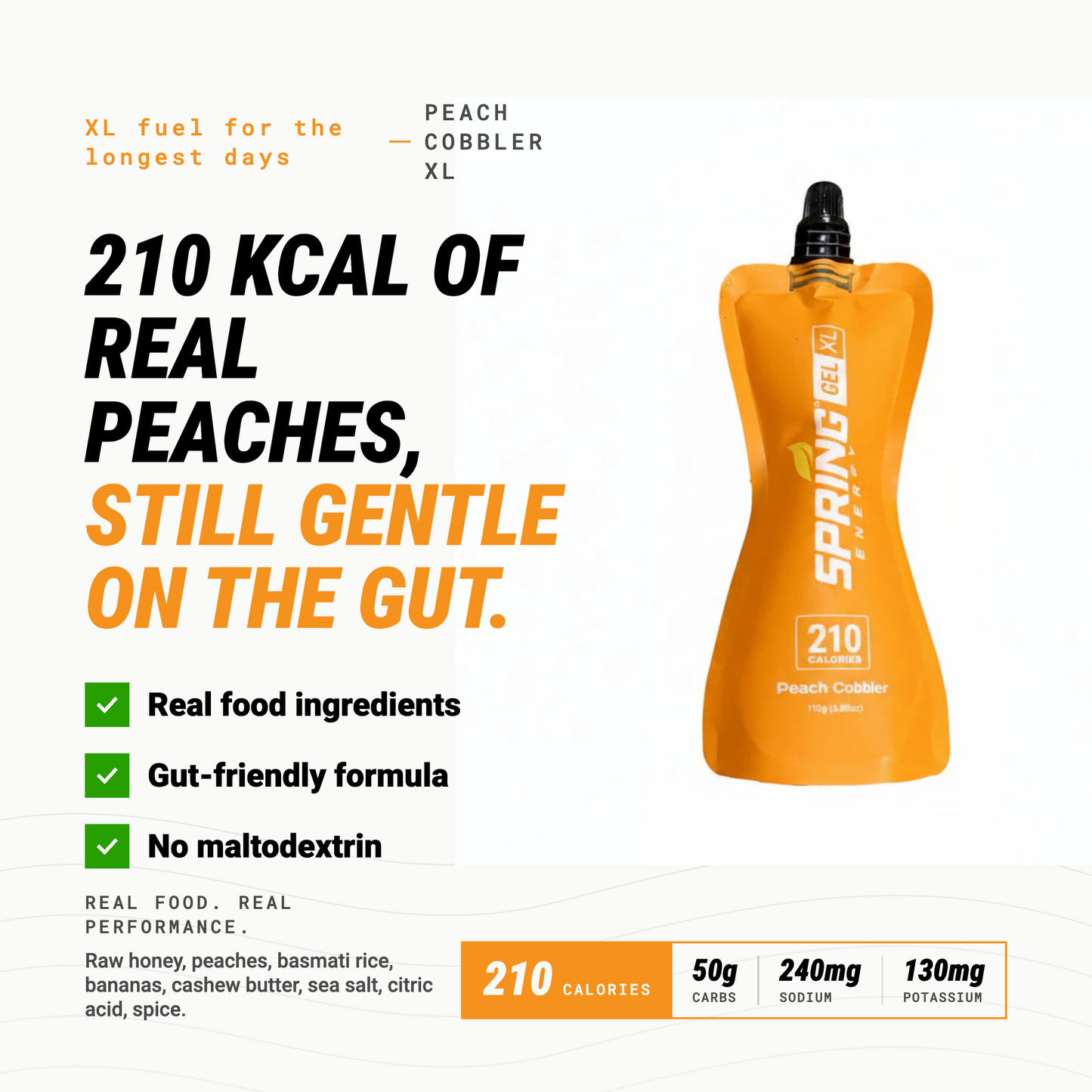 Peach Cobbler Gel XL 210 Kcal