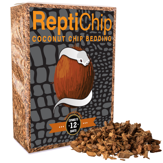 Mélange de copeaux de noix de coco grossiers ReptiChip ; Prêt à l'emploi