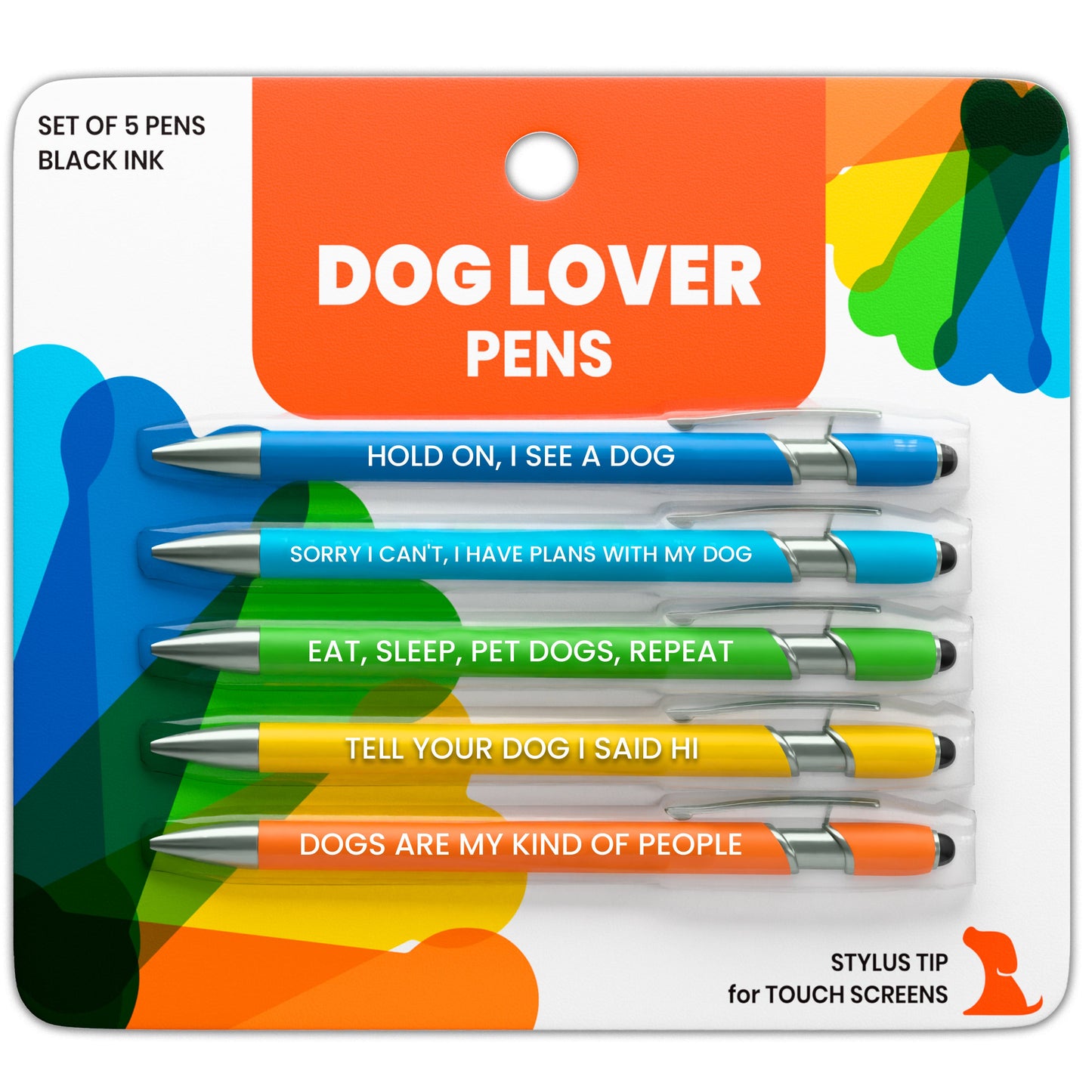 Ensembles de stylos tactiles sur le thème des chiens