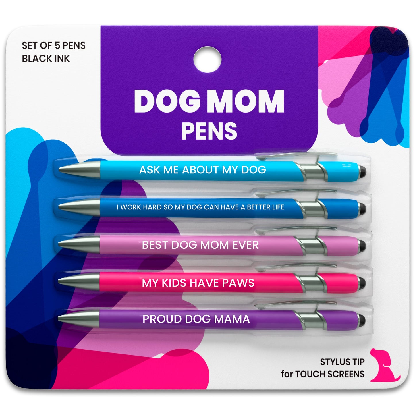 Ensembles de stylos tactiles sur le thème des chiens