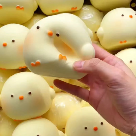 Jouet à presser poulet mignon | Anti-stress et sensoriel pour l'anxiété et le TDAH à montée lente