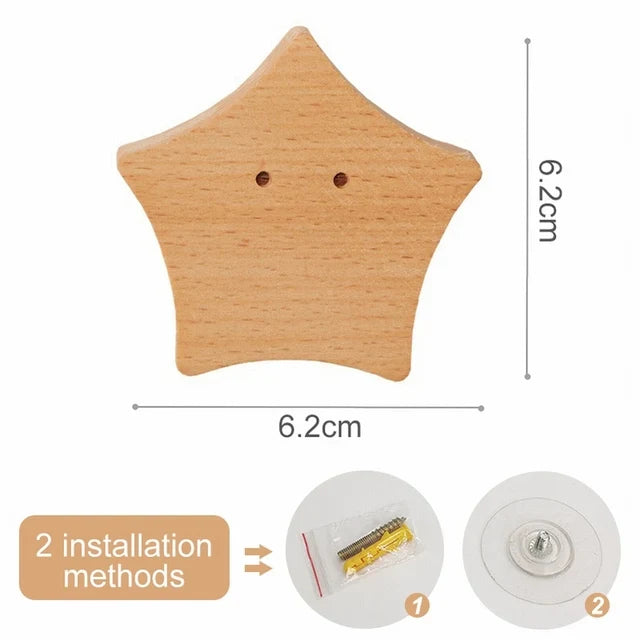 Wooden Animal Hook | Cute Wall Mounted Coat and Key Holder