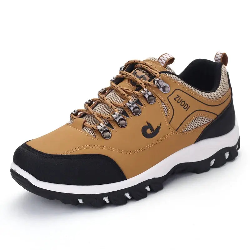 Chaussures décontractées en cuir pour hommes - Baskets légères de tennis et de marche