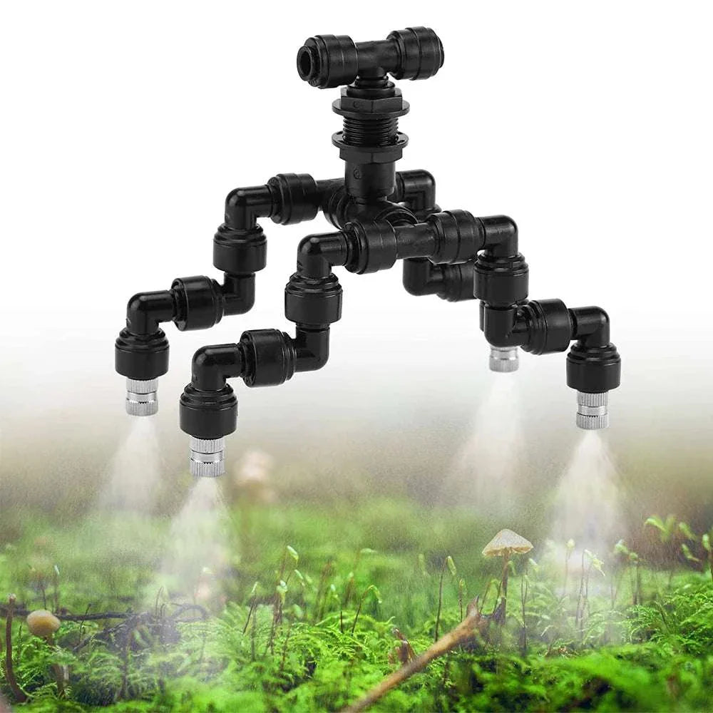 Buse de brumisation 360° réglable pour reptiles – Brumisateur haute pression pour terrariums, serres et enclos de forêt tropicale