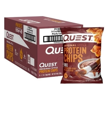 QUEST PROTEIN CHIPS BBQ 8 PAQUETS