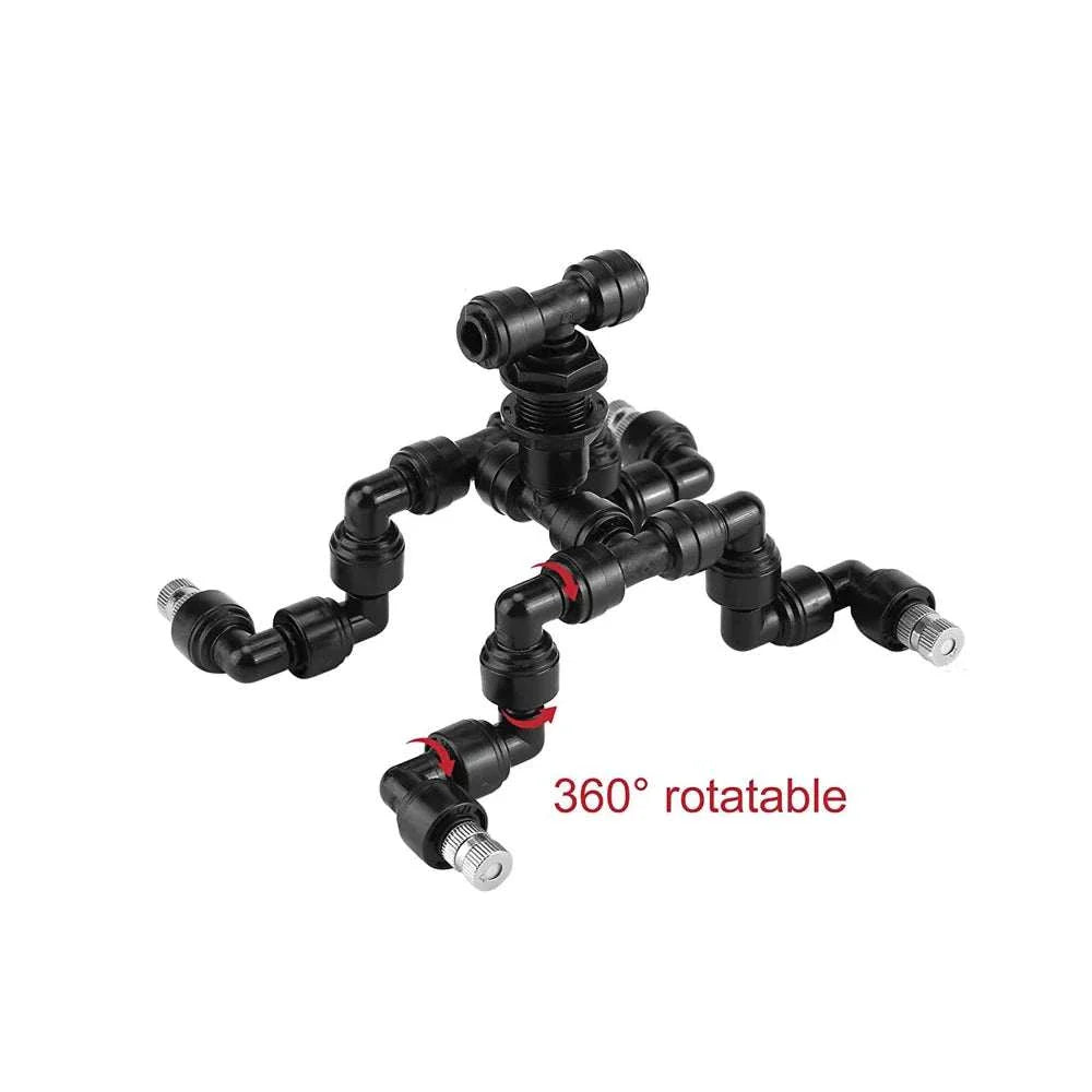 Buse de brumisation 360° réglable pour reptiles – Brumisateur haute pression pour terrariums, serres et enclos de forêt tropicale